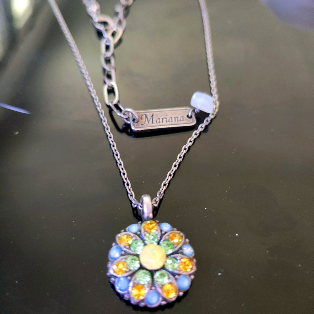 Manana Crystal Angel necklace